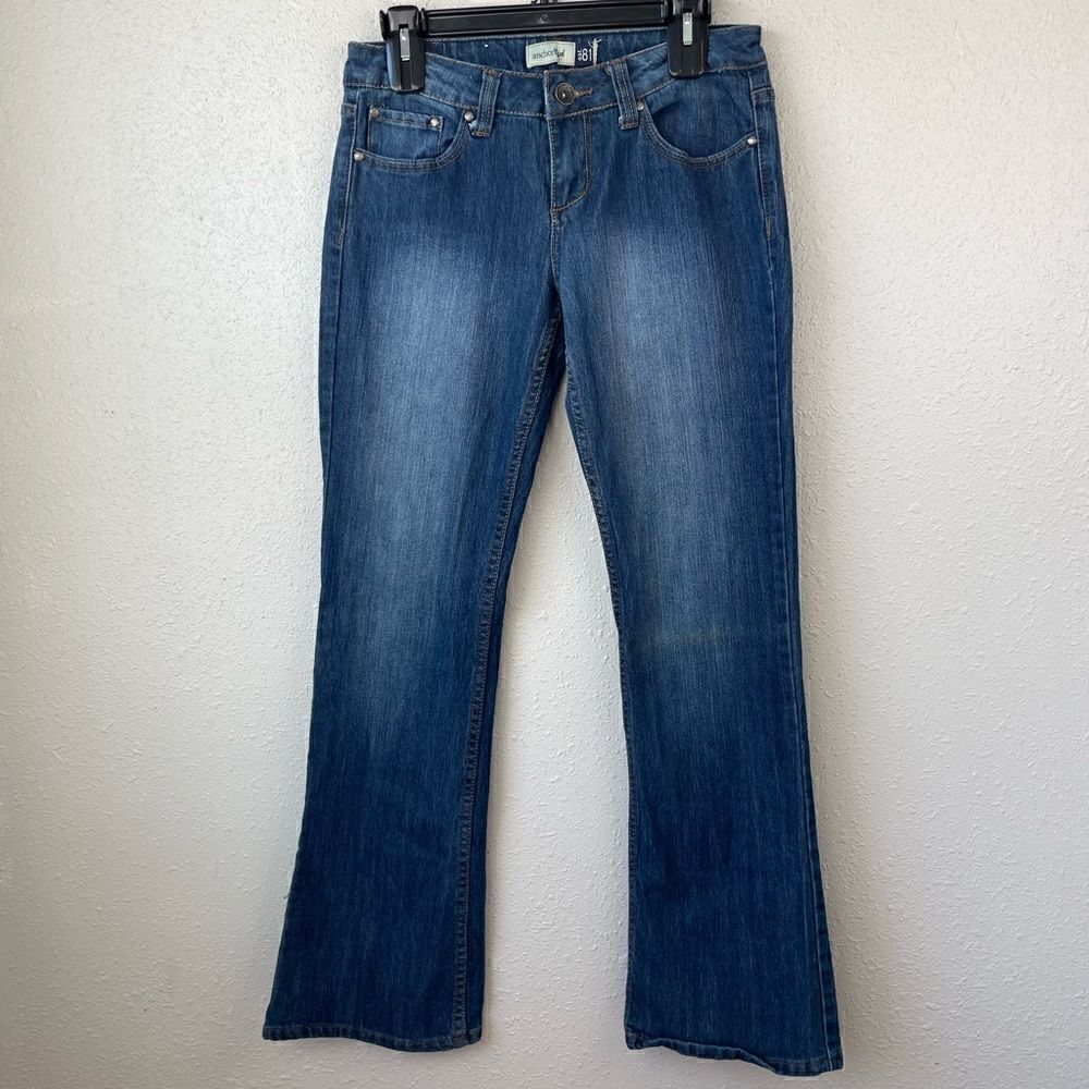 Anchor Blue Flare Denim Jeans Size 9 EUC